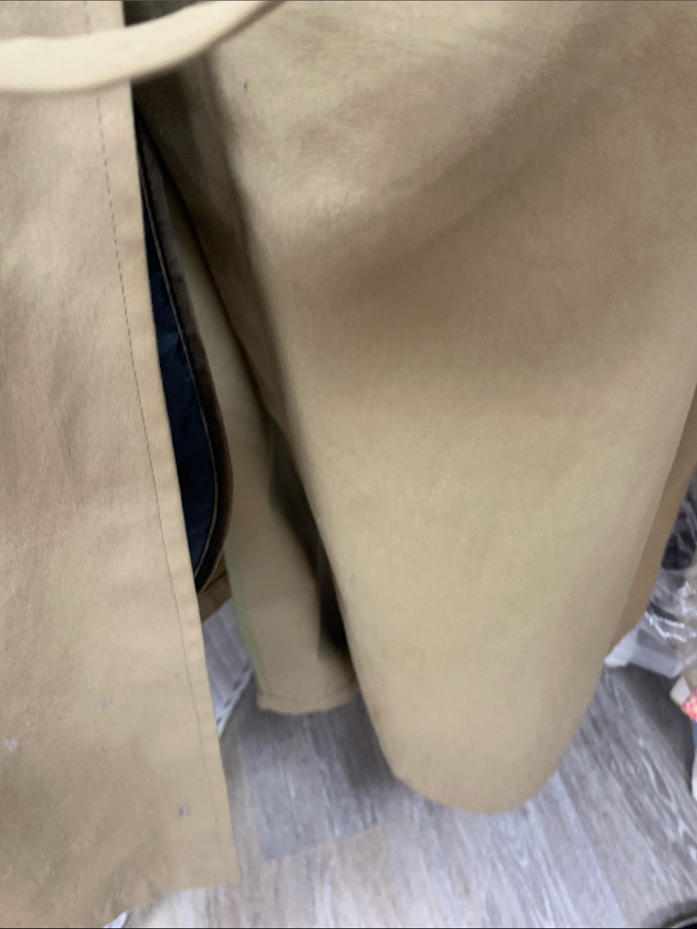 London Fog Tan Trench Coat with Epaulettes - Picture 7 of 9